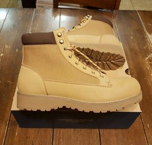 American Eagle Outfitters Tan Leather Combat Boots